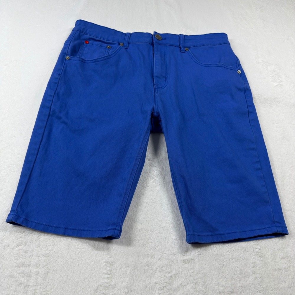 Spark Denim Shorts Mens 36 Royal Blue Excellent Studio Collection USA‎ Made